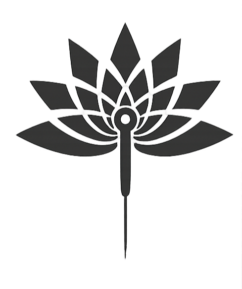Acupuncture Needle with lotus flower